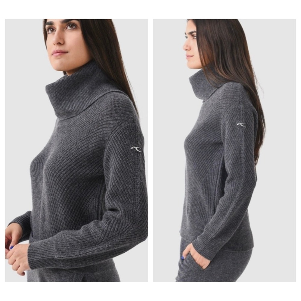 KJUS Geneva Wool Cashmere gray Sweater Turtleneck Icon - Picture 3 of 10